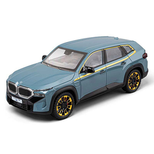 BMW THE XM 1:24 Metal Diecast Car – Pull Back, Lights & Sounds, All Doors Open [BLUE]